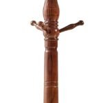 Coat Rack, Natural Wood Coat Racks with 3 Height Options and 9 Hooks,Coat Tree Ease of Assembly,Freestanding Hall Tree for Home/Office/Entryway/Hallway (Walnut)